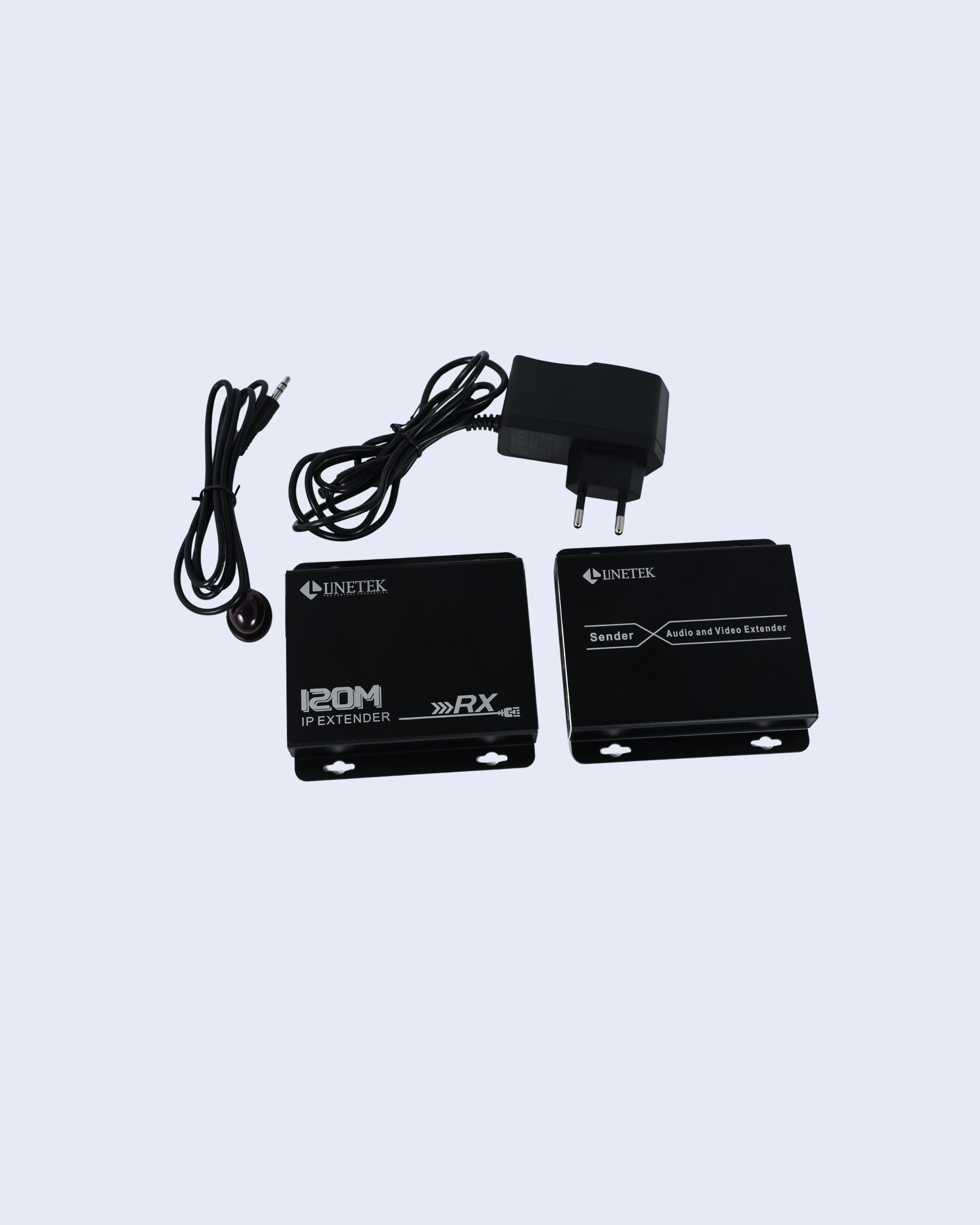 Linetek 120M HDMI KVM Extender – 4K UHD @30Hz Over CAT6/7 | Keyboard & Mouse Control | HDMI Loop-Out