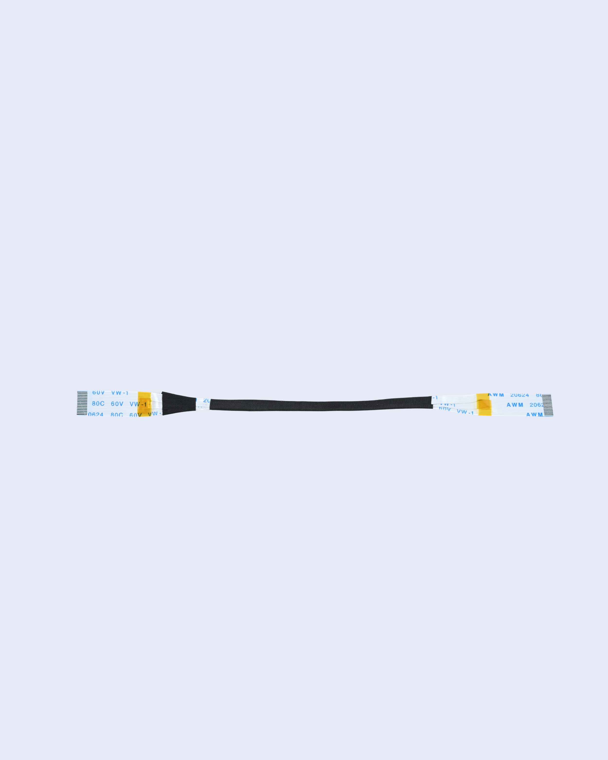 IIVVERR 5-Pack 40-Pin 0.5mm Pitch Flexible Flat Cable (FFC) – 245mm Heat-Resistant Electronic Connector