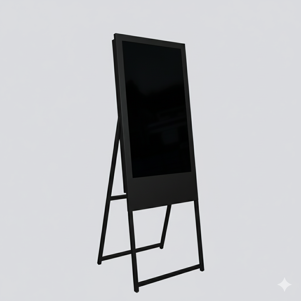 A-Frame Digital Standee – Portable LED Display (32", 43", 55")