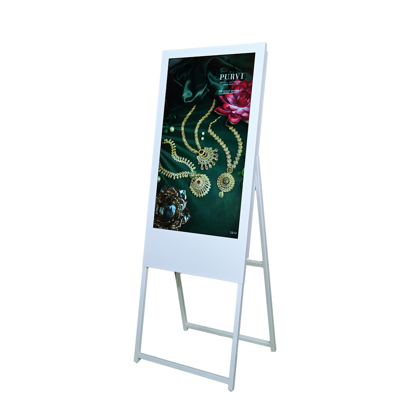 A-Frame Digital Standee – Portable LED Display (32", 43", 55")